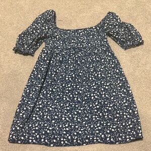 Francesca's Collections Blue Floral Mini Dress
